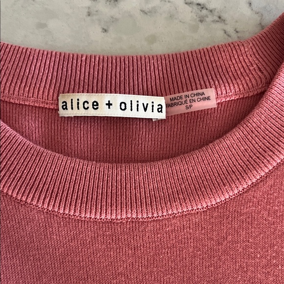 Alice + Olivia Pink Graphic Women Sweater - Picture 5 of 5